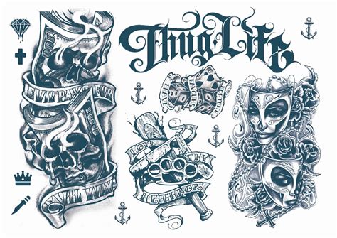 Unleash Your Inner Gangster with these Temporary Tattoos!